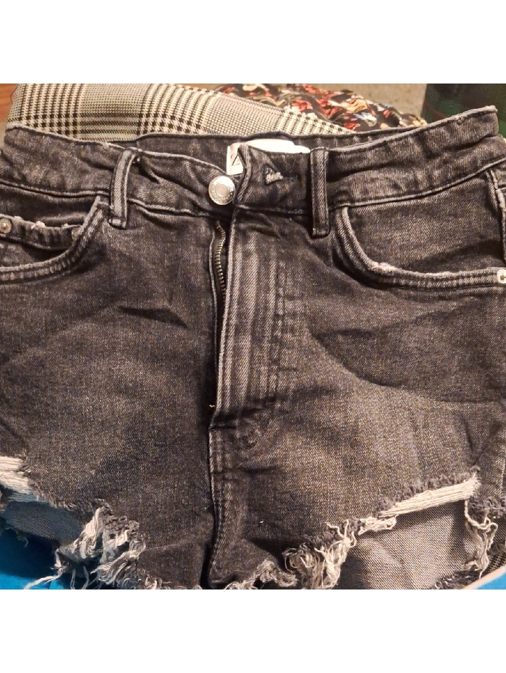 Women's Black Denim Shorts